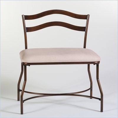 Hillsdale Windsor Vanity Bench in Burnished Bronze