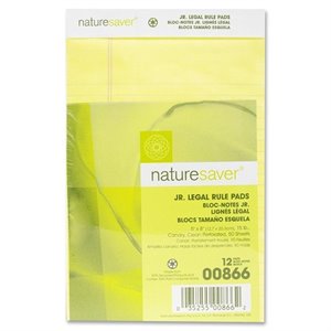 Nature Saver Recycled Legal Ruled Pad