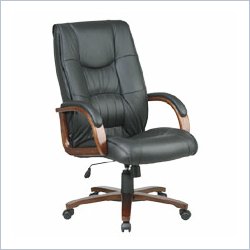 Office Star WorkSmart WD5360 High Back Leather Chair