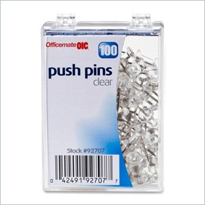 OIC Plastic Precision Push Pins