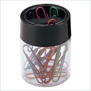 OIC 2 Compartment Desktop Paper Clip Dispenser
