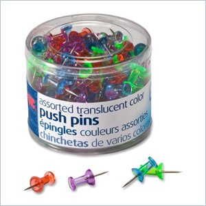 OIC Translucent Push Pins