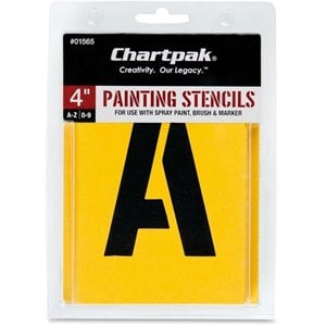 Chartpak Painting Letters & Numbers Stencil