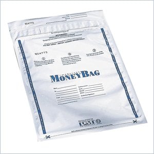 PM SecurIT Plastic Disposable Deposit Money Bag