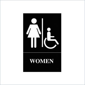 Quartet ADA Women Access Sign