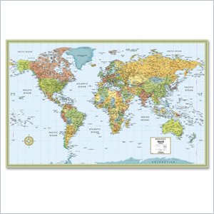 Rand McNally World Wall Map