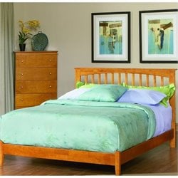Atlantic Furniture Brooklyn Platform Bed with Open Footrail