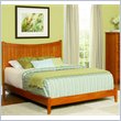 ADD TO YOUR SET: Atlantic Furniture Manhattan Platform Bed with Open Footrail in Caramel Latte