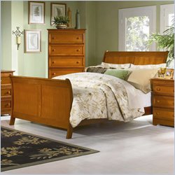 Atlantic Furniture Bordeaux Platform Bed with Matching Footboard