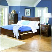 Atlantic Furniture Manhattan Platform Bed with Matching Footboard 2 Piece Bedroom Set