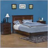 Atlantic Furniture Monterey Platform Bed with Open Footrail 2 Piece Bedroom Set