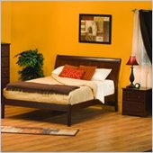 Atlantic Furniture Bordeaux Platform Bed with Open Footrail 2 Piece Bedroom Set