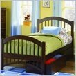 ADD TO YOUR SET: Atlantic Furniture Windsor Twin Platform Bed with Double Arch Footboard