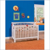 Atlantic Furniture Columbia Convertible Crib in a White Finish