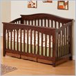 ADD TO YOUR SET: Atlantic Furniture Windsor Convertible Crib in an Antique Walnut Finish