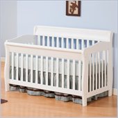 Atlantic Furniture Versailles Convertible Crib in a White Finish