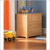 Atlantic Furniture Windsor 3 Drawer Single Dresser in Natural Maple