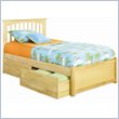 ADD TO YOUR SET: Atlantic Furniture Brooklyn Twin Platform Bed with Flat Panel Footboard