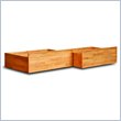 ADD TO YOUR SET: Atlantic Furniture Twin / Full Flat Panel Storage Drawers (Set of 2)
