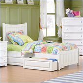 Atlantic Furniture Manhattan Platform Bed with Matching Footboard in White