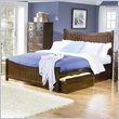 ADD TO YOUR SET: Atlantic Furniture Manhattan Platform Bed with Matching Footboard in Antique Walnut