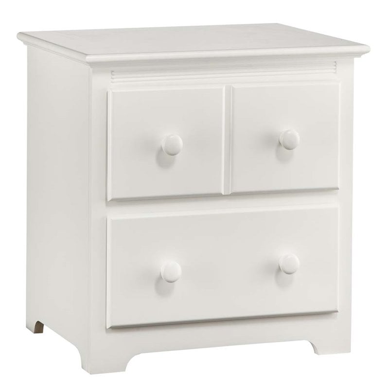 Atlantic Furniture Windsor 2 Drawer Nightstand in White
