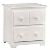 Atlantic Furniture Windsor 2 Drawer Nightstand in White