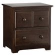 ADD TO YOUR SET: Atlantic Furniture Windsor 2 Drawer Nightstand in Antique Walnut