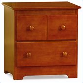 Atlantic Furniture Windsor 2 Drawer Nightstand in Light Cherry