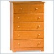 ADD TO YOUR SET: Atlantic Furniture Windsor 48 Inch 5 Drawer Chest in Light Cherry
