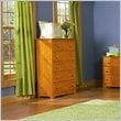 ADD TO YOUR SET: Atlantic Furniture Windsor 48 Inch 5 Drawer Chest in Caramel Latte