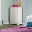 ADD TO YOUR SET: Atlantic Furniture Windsor 55 Inch 5 Drawer Chest in White