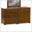 ADD TO YOUR SET: Atlantic Furniture Windsor 6 Drawer Double Dresser in Antique Walnut