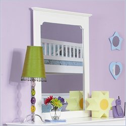 Atlantic Furniture Windsor Portrait Mirror in White