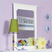 Atlantic Furniture Windsor Portrait Mirror in White