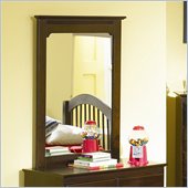 Atlantic Furniture Windsor Portrait Mirror in Antique Walnut