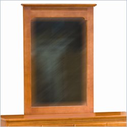 Atlantic Furniture Windsor Portrait Mirror in Light Cherry