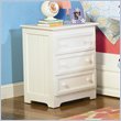 ADD TO YOUR SET: Atlantic Furniture Manhattan 3 Drawer Nightstand in White