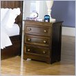 ADD TO YOUR SET: Atlantic Furniture Manhattan 3 Drawer Nightstand in Antique Walnut