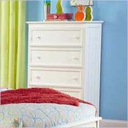 Atlantic Furniture Manhattan 5 Drawer Chest in White