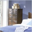 ADD TO YOUR SET: Atlantic Furniture Manhattan 5 Drawer Chest in Antique Walnut