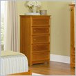 ADD TO YOUR SET: Atlantic Furniture Manhattan 5 Drawer Chest in Caramel Latte