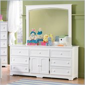 Atlantic Furniture Manhattan 7 Drawer Triple Dresser in White