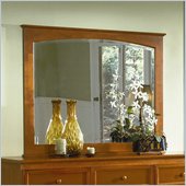 Atlantic Furniture Manhattan Landscape Mirror in Light Cherry