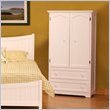 ADD TO YOUR SET: Atlantic Furniture Manhattan TV/Wardrobe Armoire in White