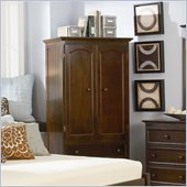 Atlantic Furniture Manhattan TV/Wardrobe Armoire in Antique Walnut