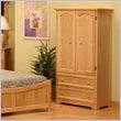 ADD TO YOUR SET: Atlantic Furniture Manhattan TV/Wardrobe Armoire in Natural Maple