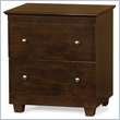 ADD TO YOUR SET: Atlantic Furniture Miami 2 Drawer Nightstand in Antique Walnut