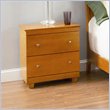 ADD TO YOUR SET: Atlantic Furniture Miami 2 Drawer Nightstand in Caramel Latte