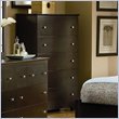 ADD TO YOUR SET: Atlantic Furniture Miami 5 Drawer Chest in Espresso